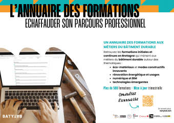 2026_Annuaire des formations des métiers du bâtiment durable en Bretagne ©Batylab