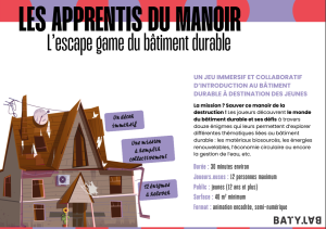 2026_Découvrir les métiers du bâtiment durable avec un escape game - ©Batylab