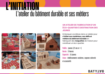 2026_S'initier aux metiers du batiment durable - Ateliers ©Batylab
