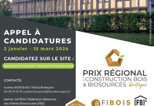 Affiche Prix Régional de la Construction Bois & Biosourcés 2024