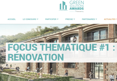 green solution awards : rénovation