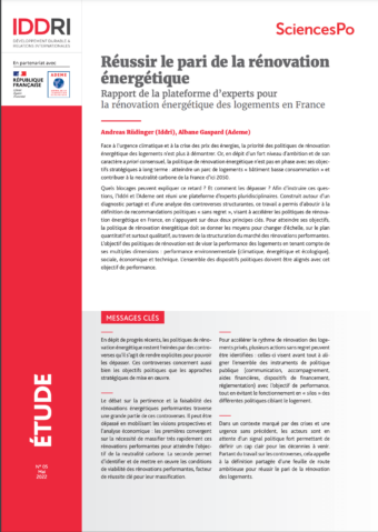 Rapport de la plateforme d’experts pour la rénovation énergétique des logements en France - 2022