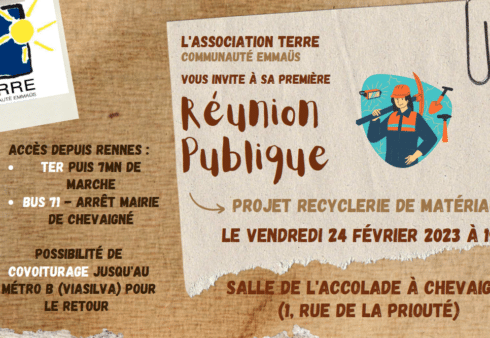 Réunion publique association TERRE