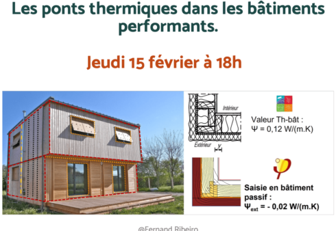 Webinaire La Maison du Passif - 15 Février 2024 - Les ponts thermiques dans les bâtiments performants.