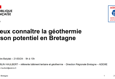 Webinaire Batylab - Mars 2024 - Géothermie - ADEME