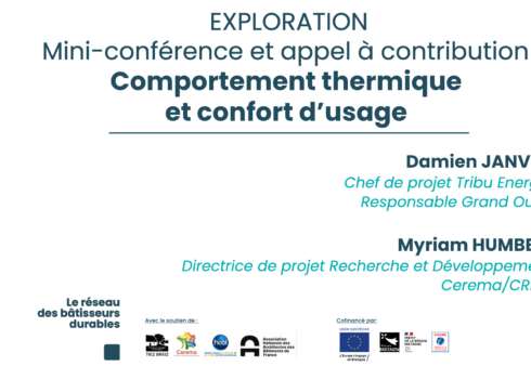 Comportement thermique ​et confort d’usage