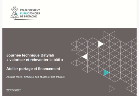 JT Batylab - Valoriser le bâti ancien - Atelier 1 - EPF