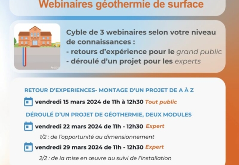 Cycle webinaire géothermie ADEME