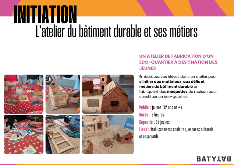 Initiation aux métiers du bâtiment durable
