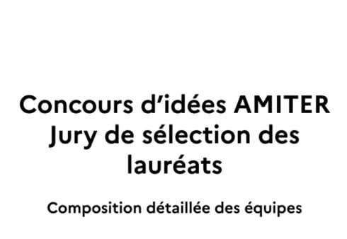 Composition détaillée des équipes lauréates d'AMITER 2021