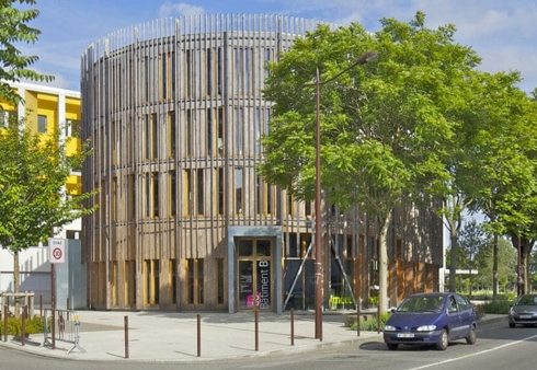 Le bâtiment B est un exemple de construction durable, à Nantes.