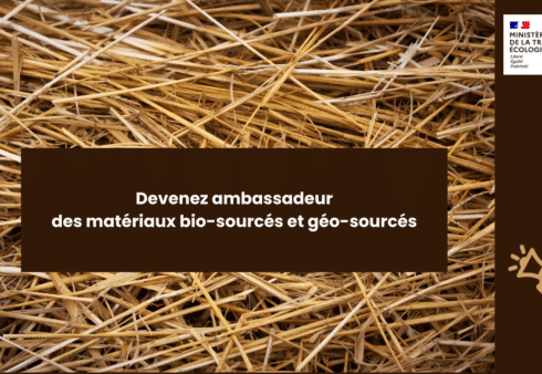 Formation Ambassadeur Matériaux biosourcés et géosourcés