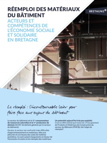 Couverture du document RÉEMPLOI DES MATÉRIAUX DU BÂTIMENT, réalisé par la CRESS.