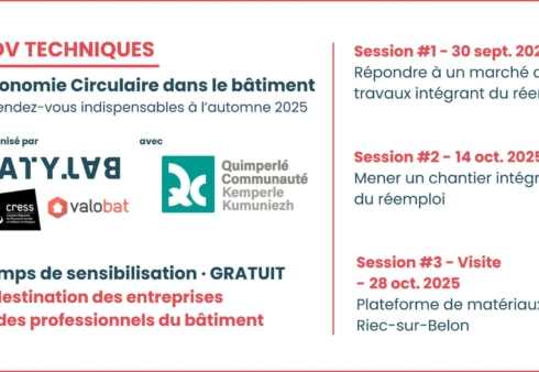 RDV Technique - Economie Circulaire dans le bâtiment.