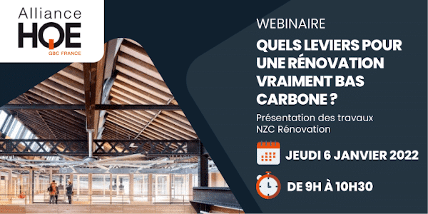 webinaire "Rénovation Constructions Bas carbone